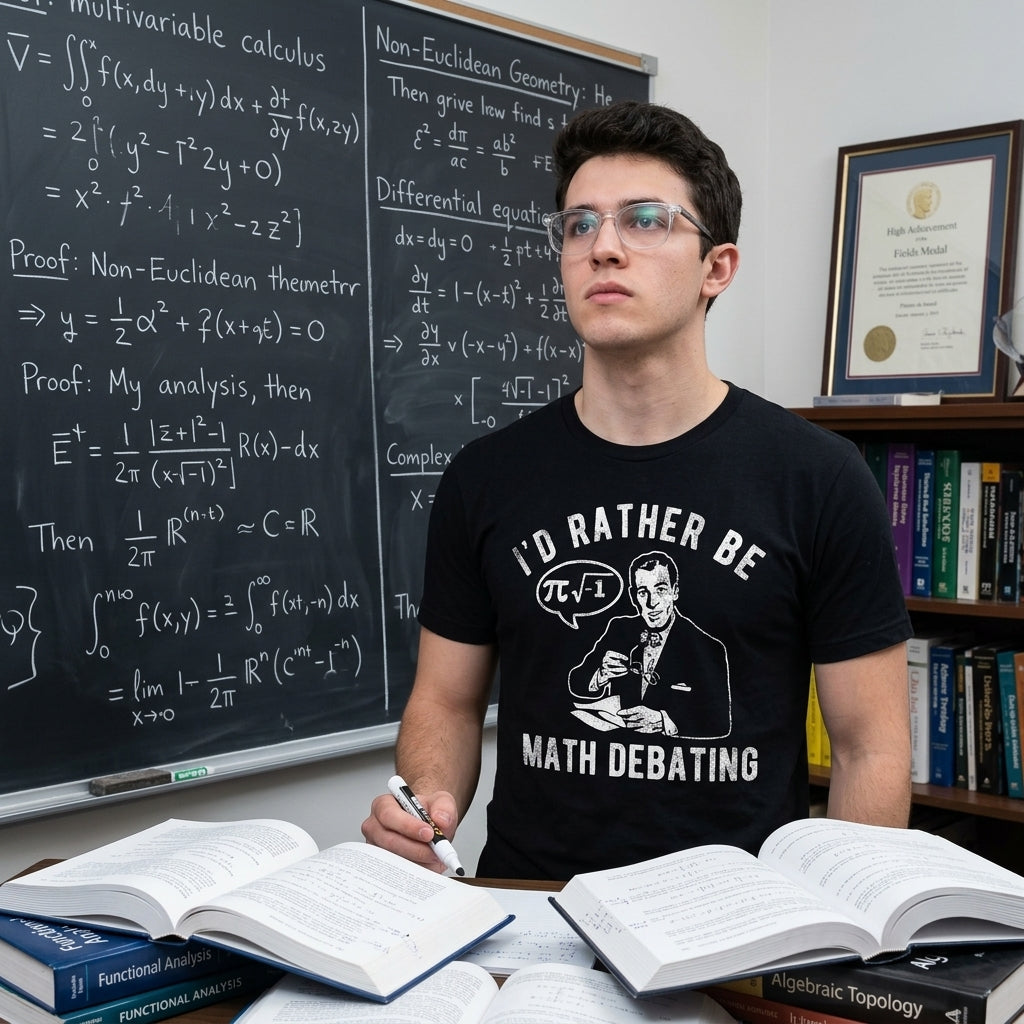 Id Rather Be Math Debating Men's T Shirt product image 2