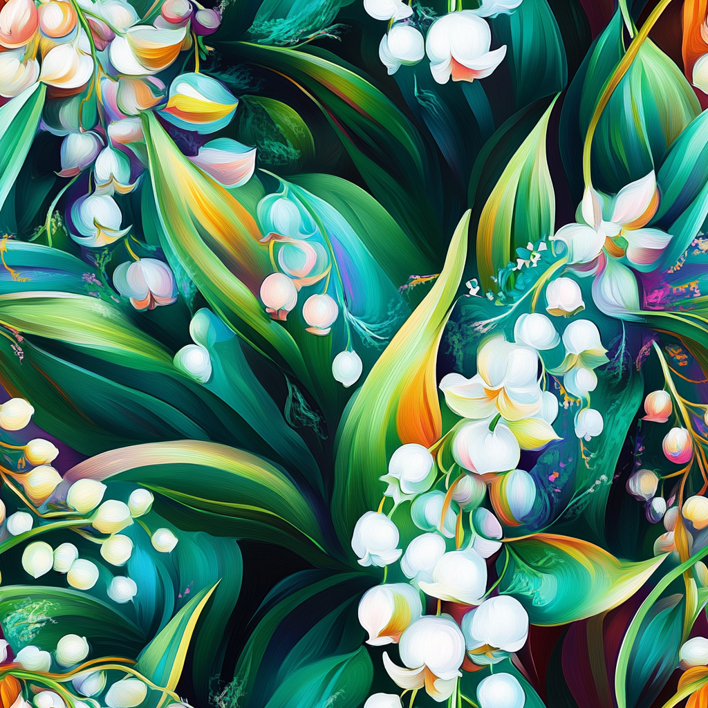 May Floral  Hot/Cold Tumbler Lily of the Valley