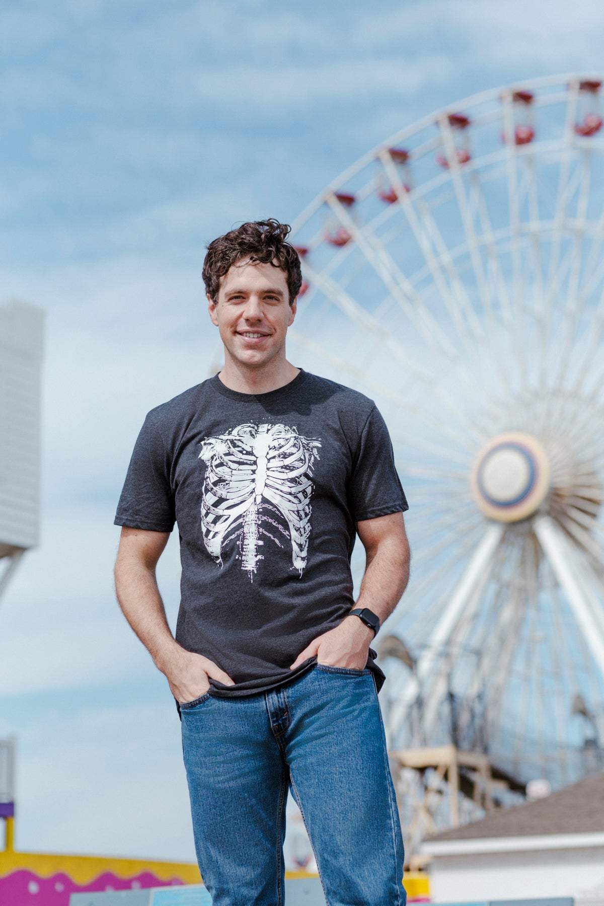 Splattered Rib Cage Men's T Shirt product image 2