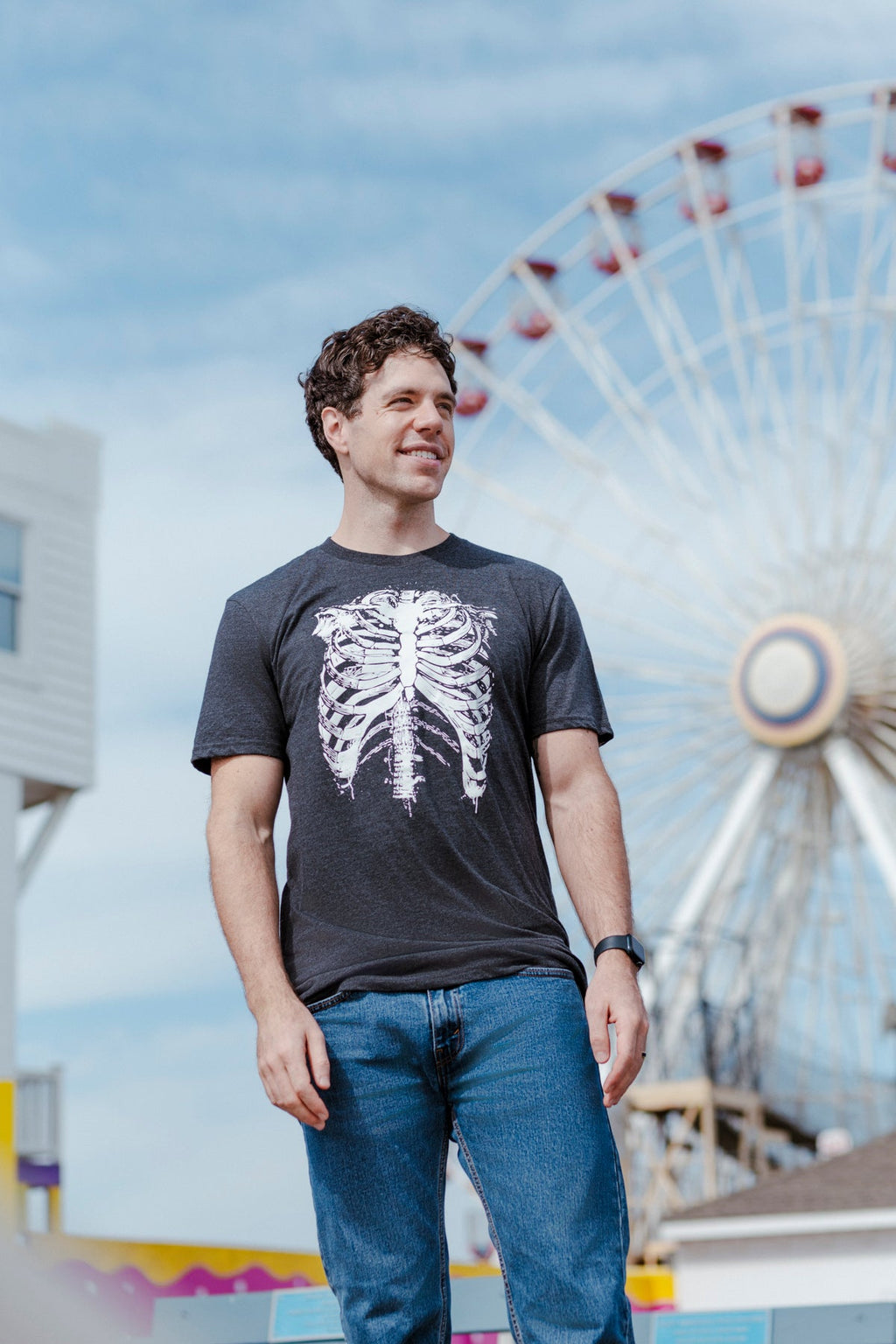 Splattered Rib Cage Men's T Shirt product image 4