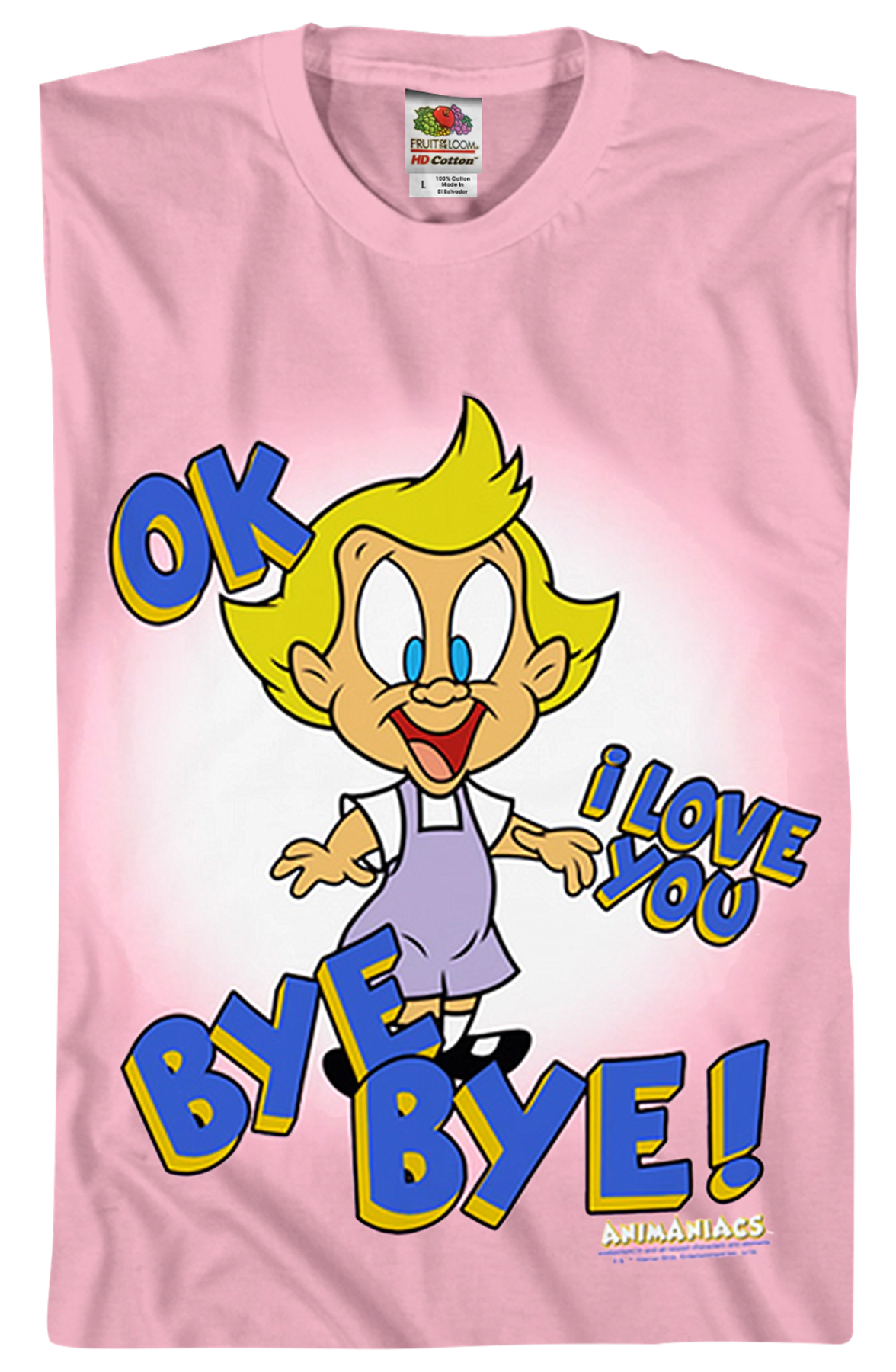 Mindy OK I Love You Bye Animaniacs T-Shirt product image 2