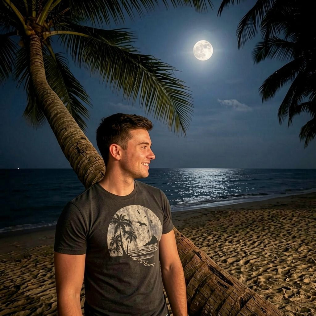 Moon Beach Men's T Shirt product image 2