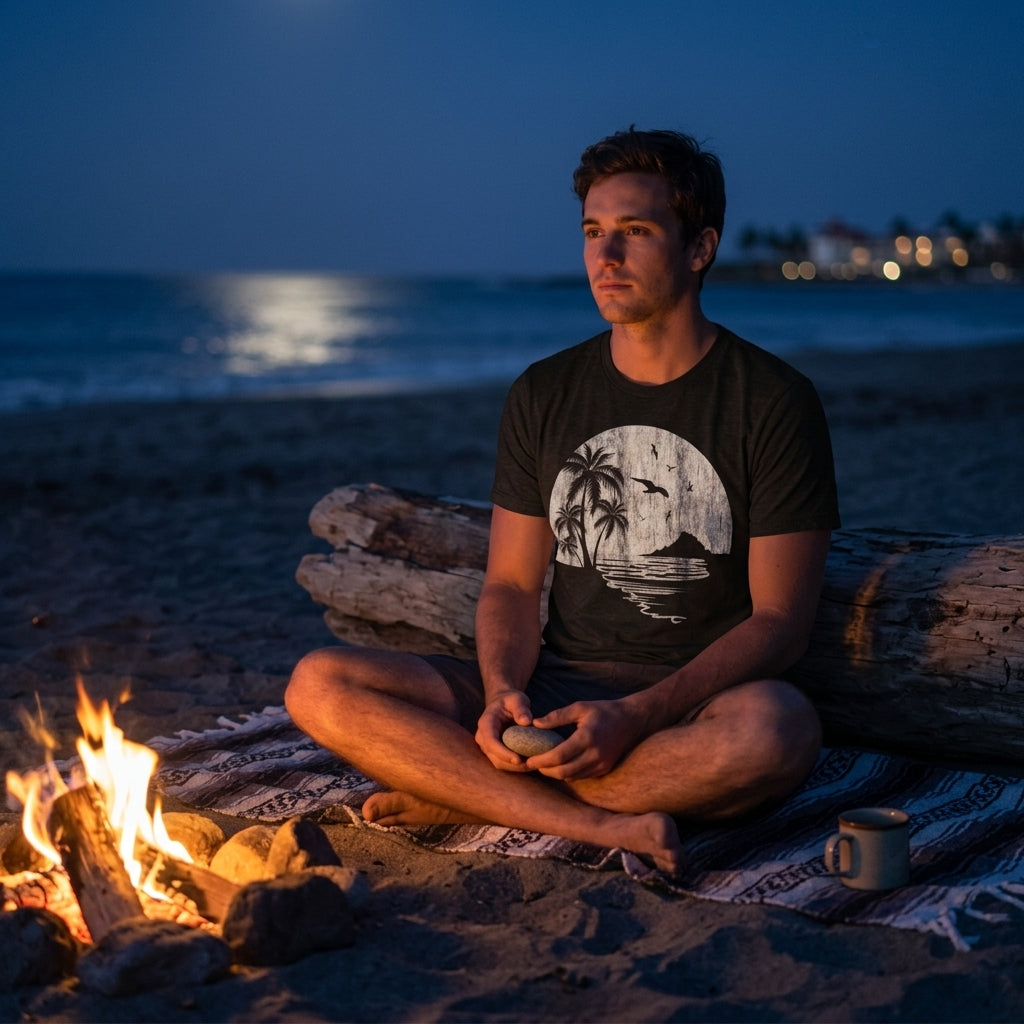 Moon Beach Men's T Shirt product image 4