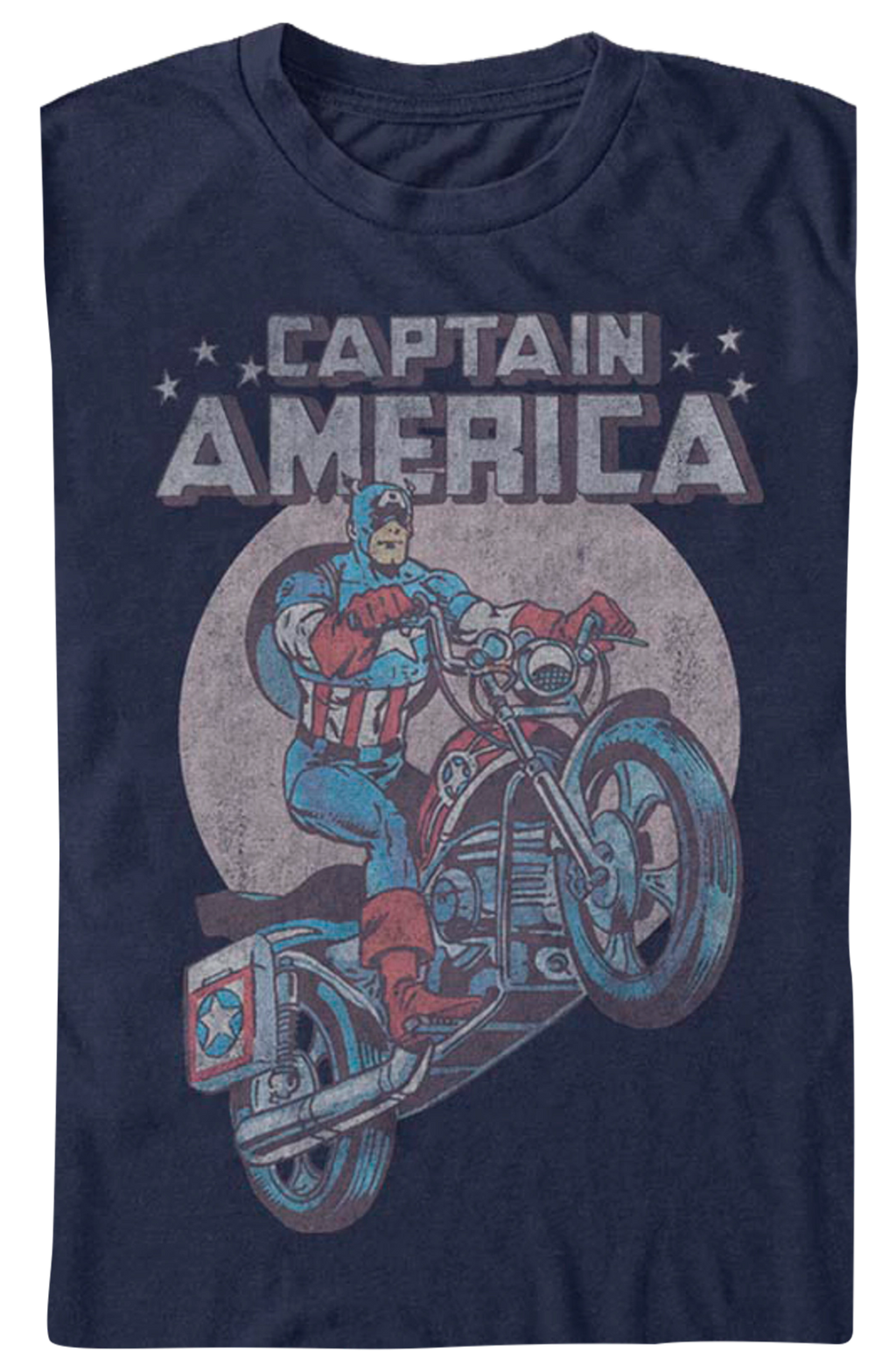 Motorcycle Captain America Marvel Comics T-Shirt product image 2