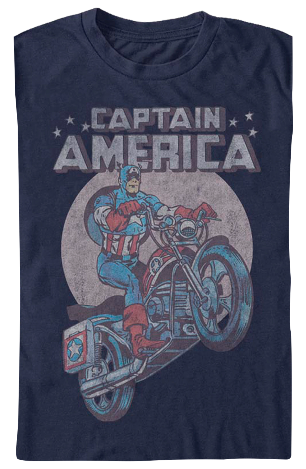 Motorcycle Captain America Marvel Comics T-Shirt product image 2