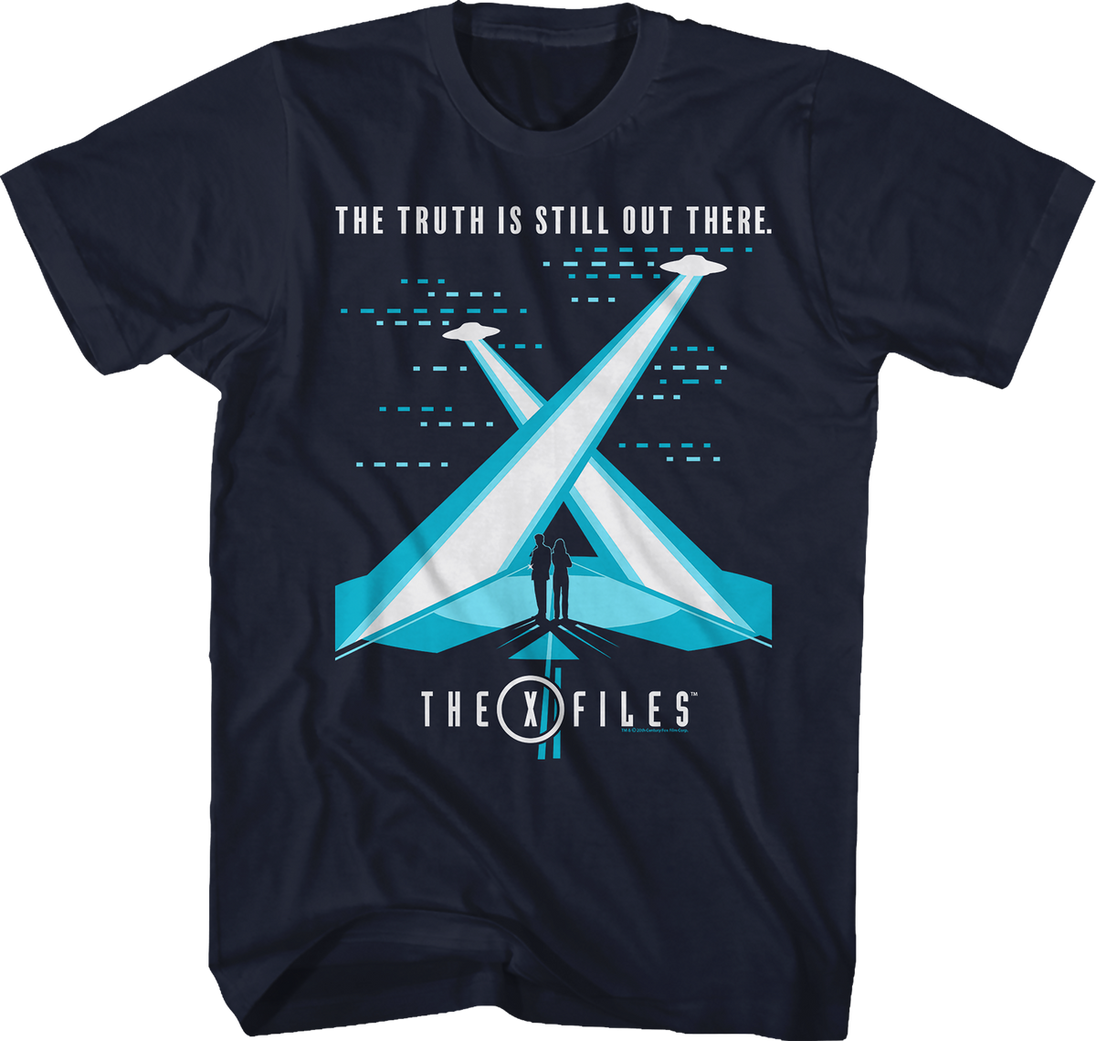 Mulder And Scully Silhouettes X-Files T-Shirt product image 1