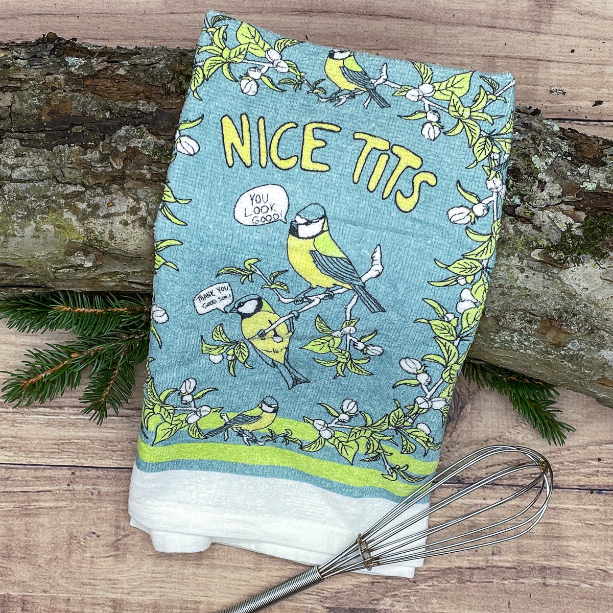 Nice Tits Tea Towel Tea Towel