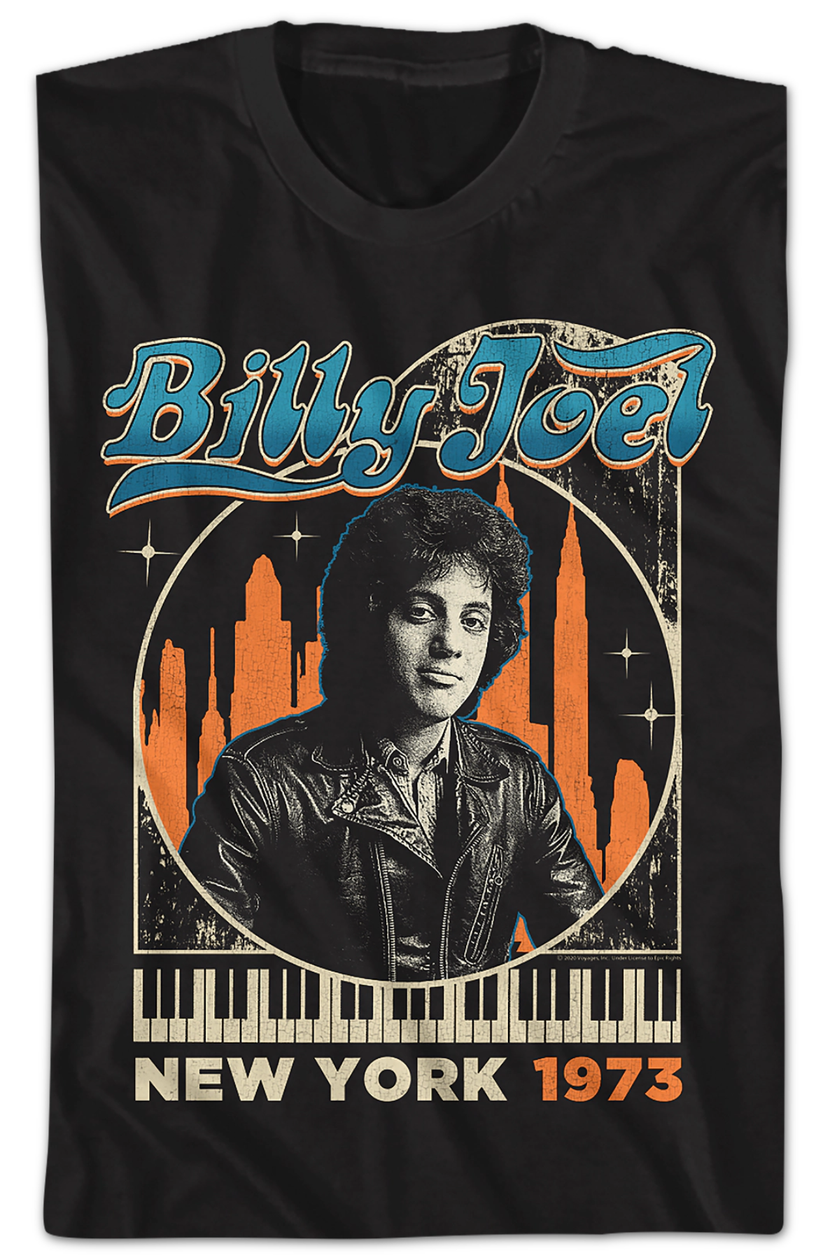 New York 1973 Billy Joel T-Shirt product image 2