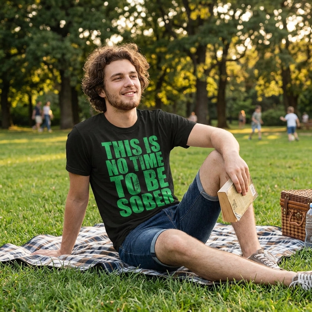 This Is No Time To Be Sober Men's T Shirt product image 2