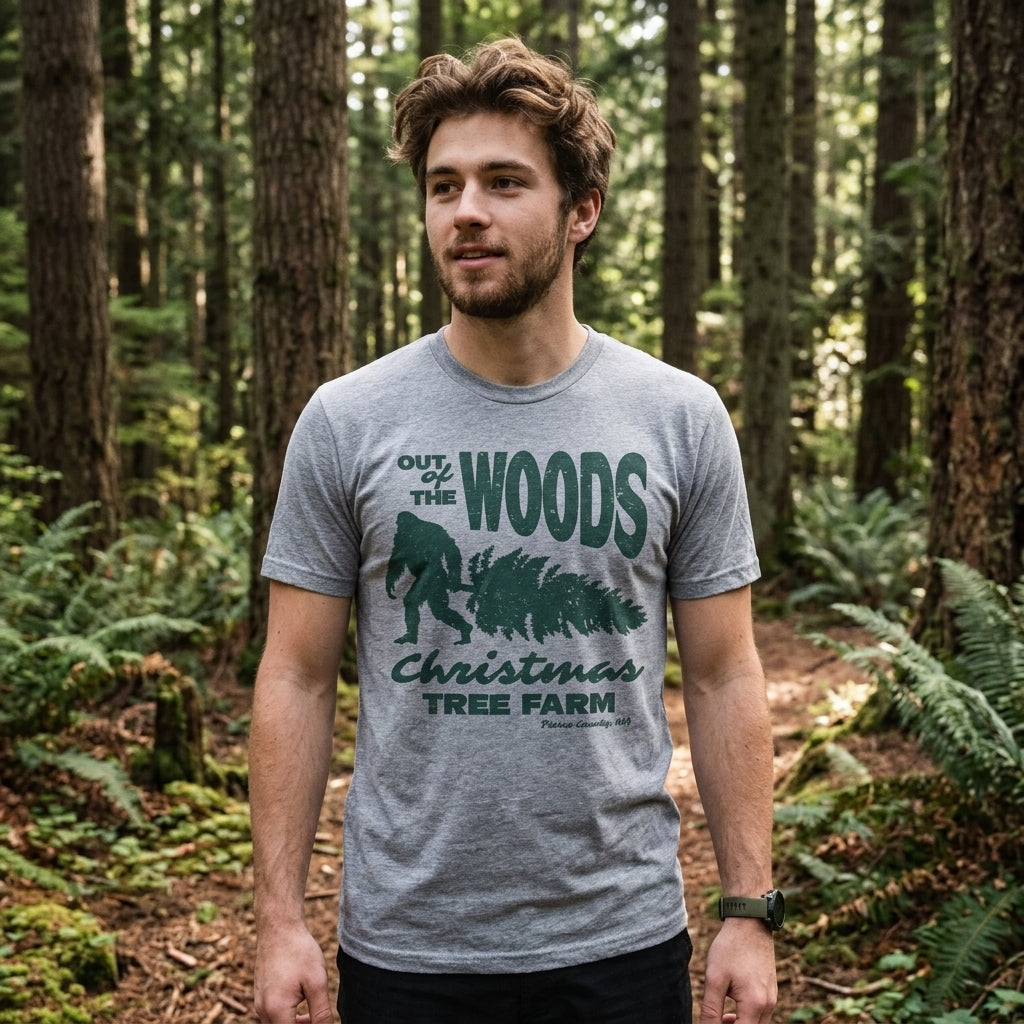 Out Of The Woods Christmas Tree Farm Men's T Shirt product image 2