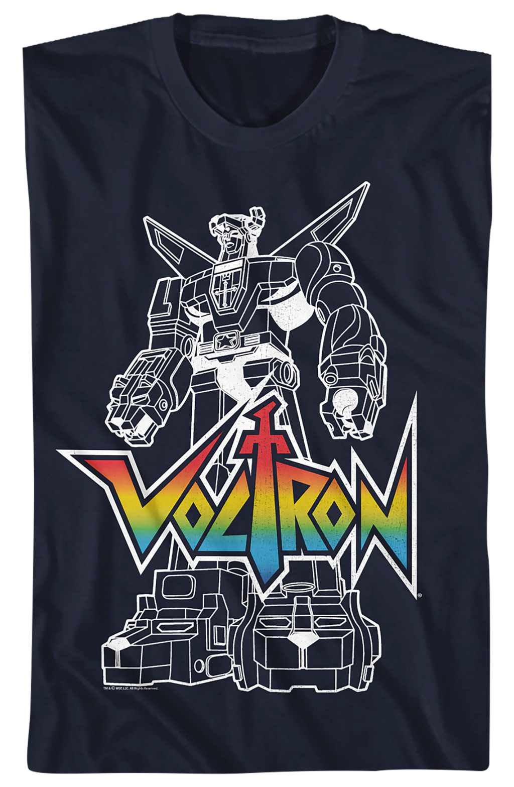 Outlined Defender of the Universe Voltron T-Shirt product image 2