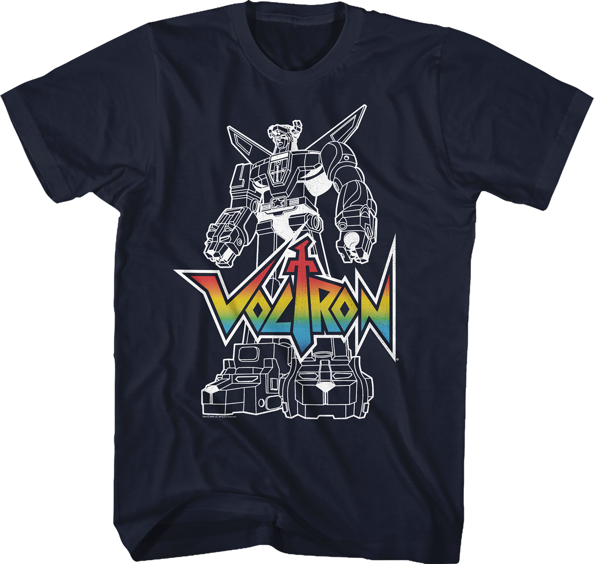 Outlined Defender of the Universe Voltron T-Shirt product image 1