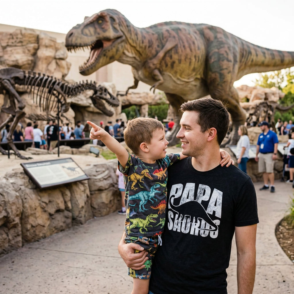 Papasaurus Silhouette Men's T Shirt product image 2