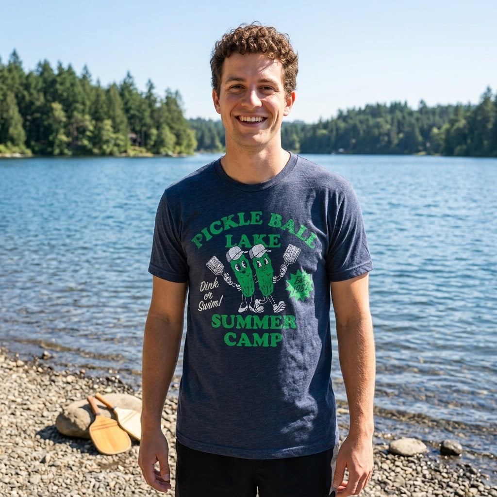 Pickleball Lake Summer Camp Men's T Shirt product image 2