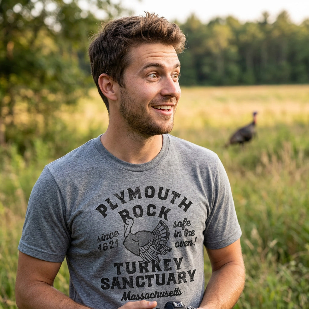 Plymouth Rock Turkey Sanctuary Men's T Shirt product image 2