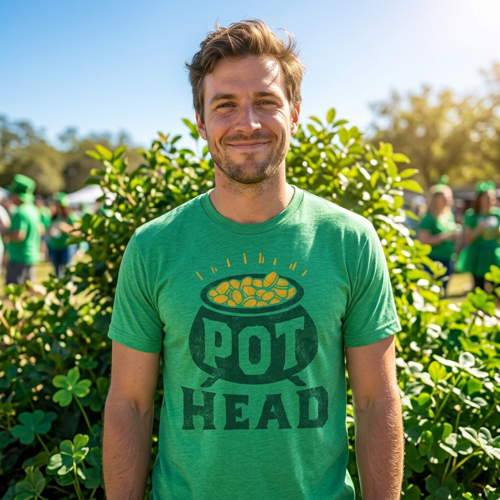 Pot Head St Pats Men's T Shirt product image 2