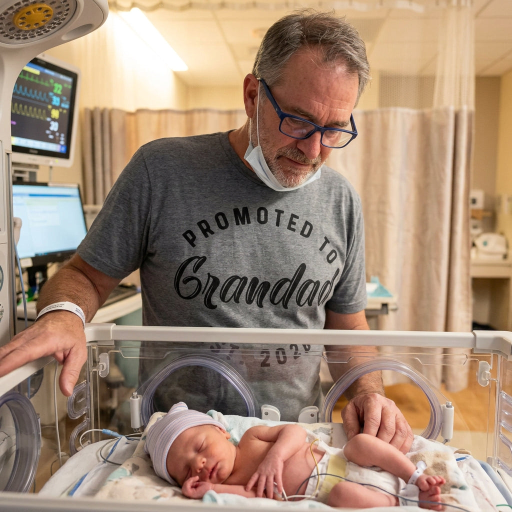 Promoted To Grandpa 2025 Men's T Shirt product image 4