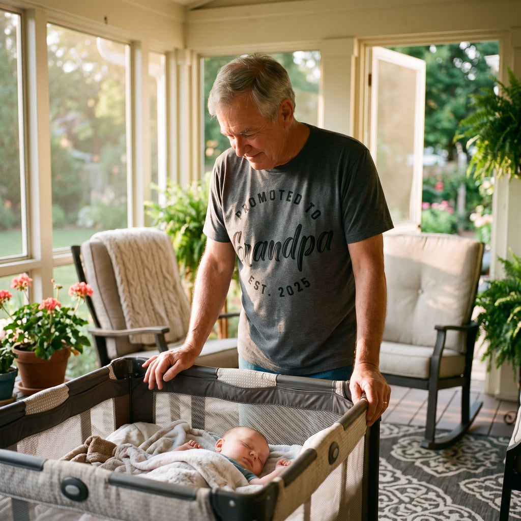 Promoted To Grandpa 2025 Men's T Shirt product image 2