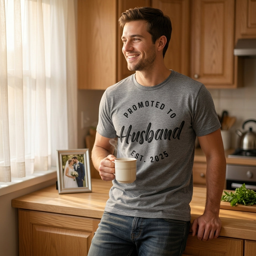 Promoted To Husband 2025 Men's T Shirt product image 2