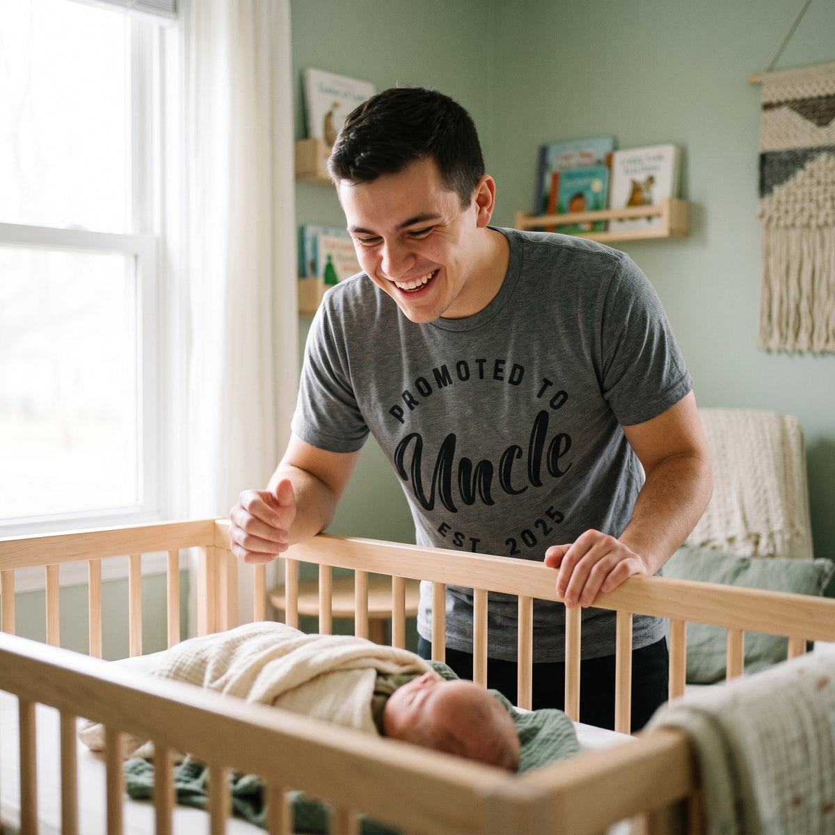 Promoted To Uncle 2025 Men's T Shirt product image 2