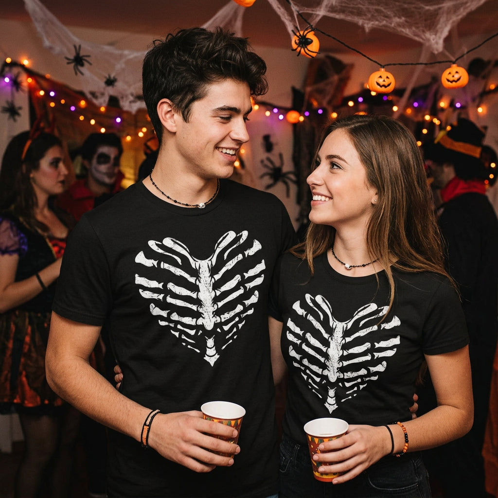 Skeleton Ribcage Heart Men's T Shirt product image 2
