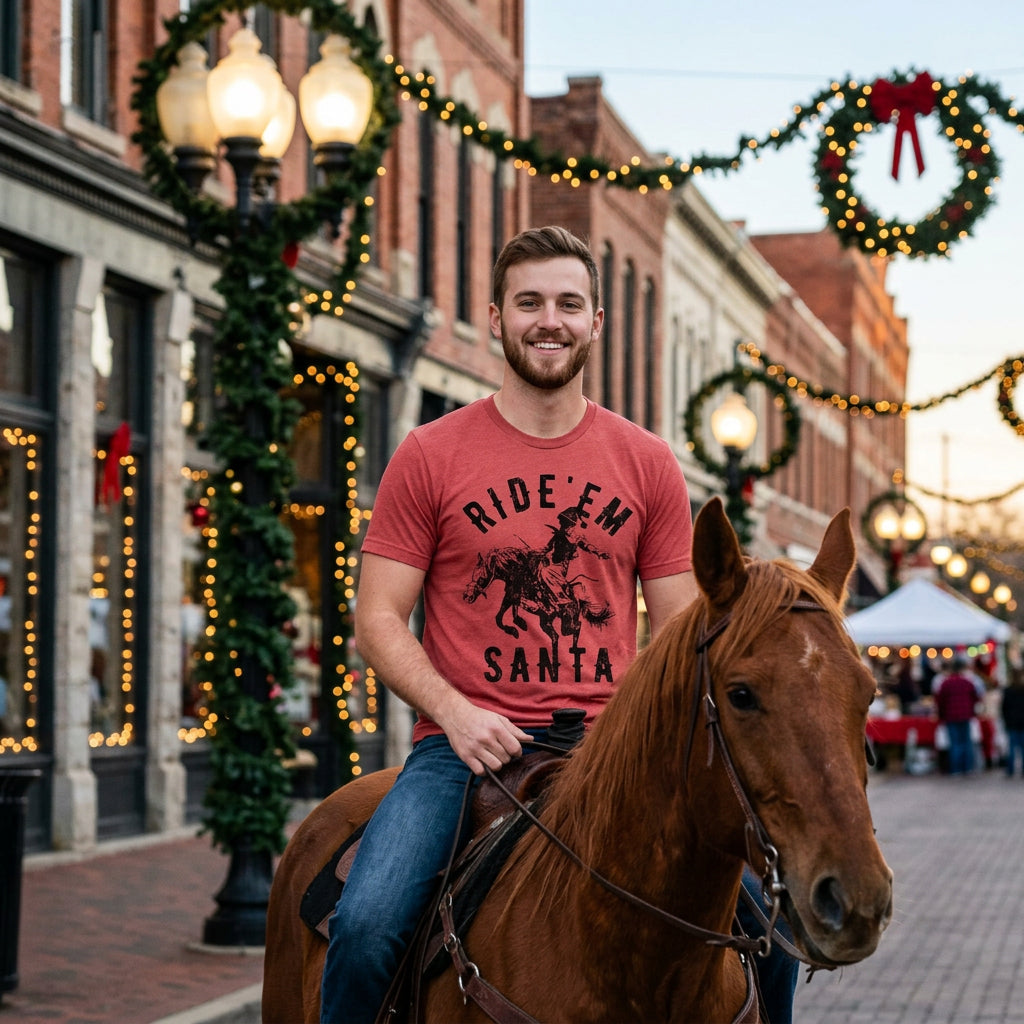 Ride Em Santa Men's T Shirt product image 2