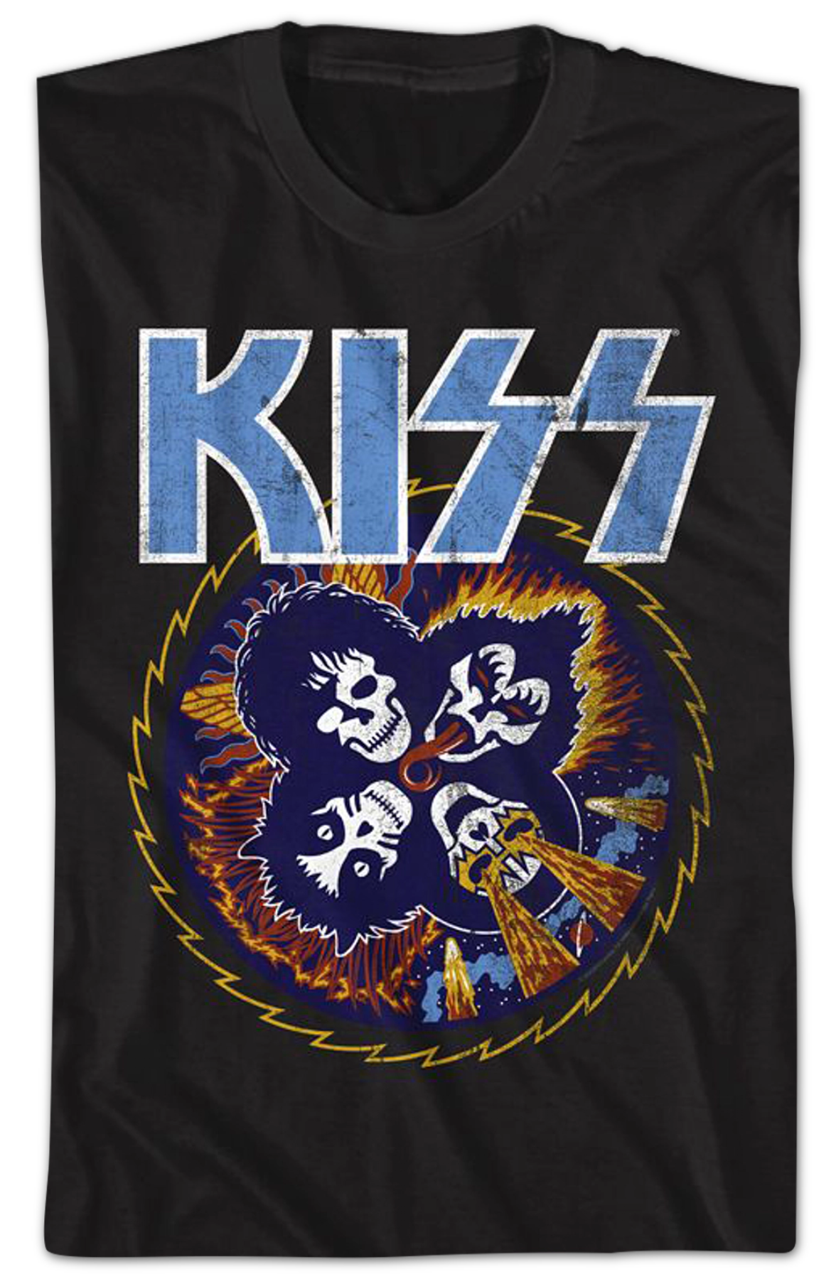 Rock and Roll Over Skulls KISS T-Shirt product image 2