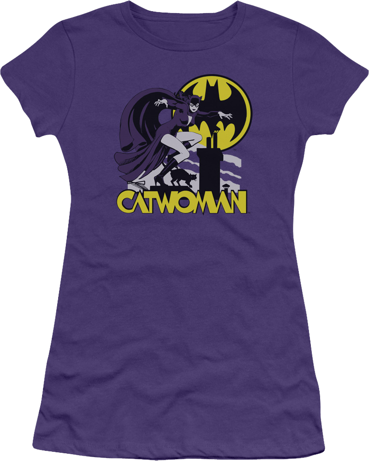 Ladies Rooftop Catwoman DC Comics Shirt product image 1