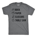 Rock Paper Scissors Table Saw Men's T Shirt product image 1
