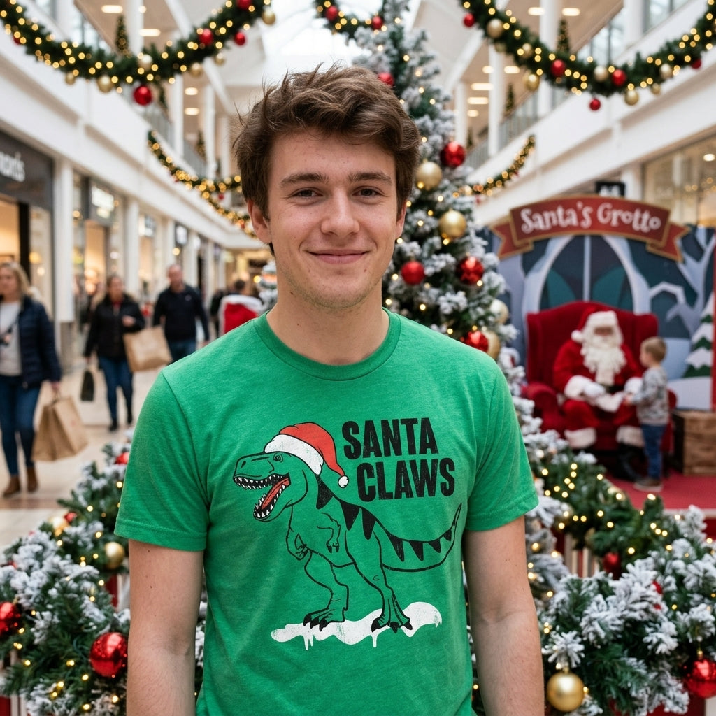 Santa Claws Men's T Shirt product image 2