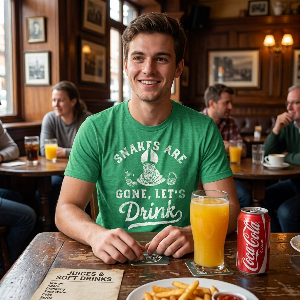 Snakes Are Gone Lets Drink Men's T Shirt product image 2