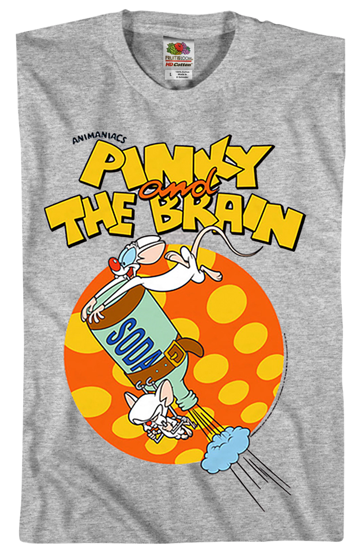 Soda Pinky And The Brain Animaniacs T-Shirt product image 2