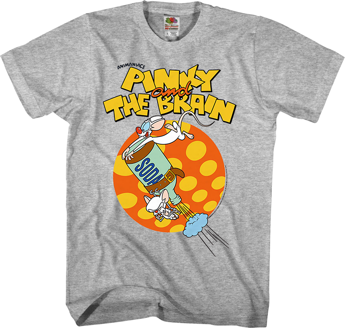 Soda Pinky And The Brain Animaniacs T-Shirt product image 1