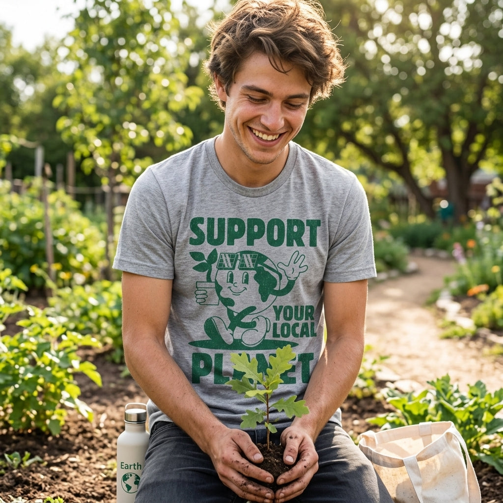 Support Your Local Planet Men's T Shirt product image 4