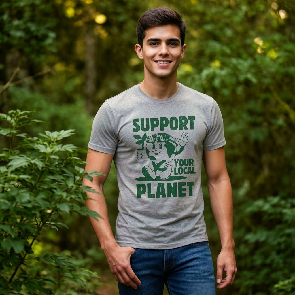 Support Your Local Planet Men's T Shirt product image 2