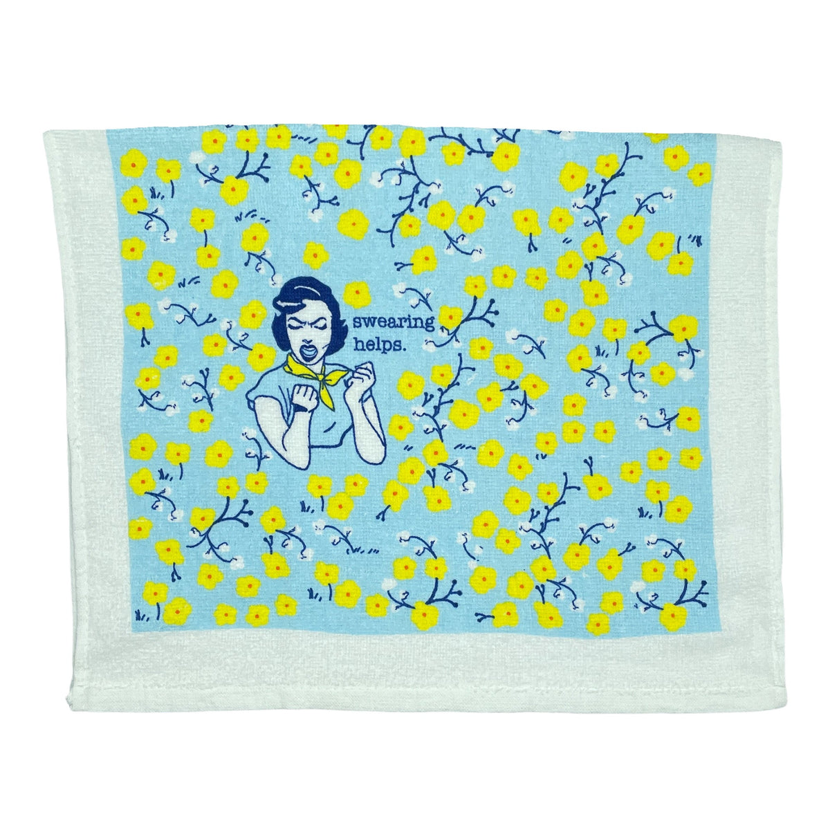 Swearing Helps Tea Towel Tea Towel
