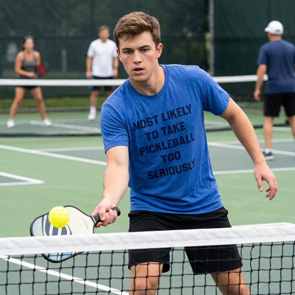 Most Likely To Take Pickleball Too Seriously Men's T Shirt product image 1