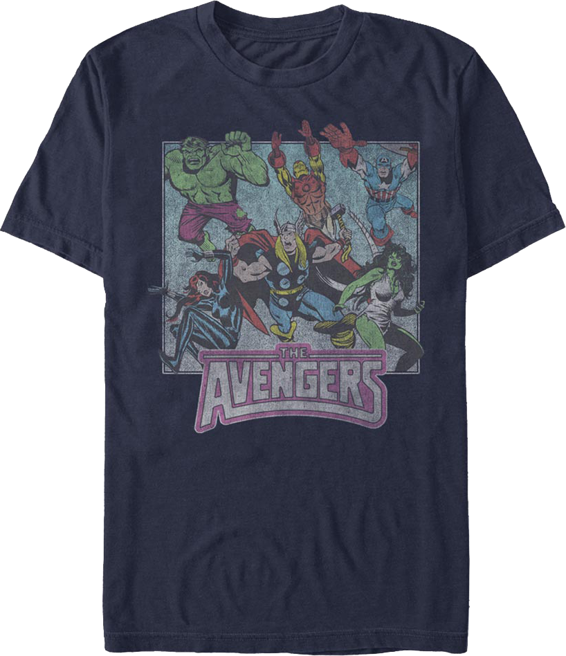 The Avengers Earth's Mightiest Heroes Marvel Comics T-Shirt product image 1