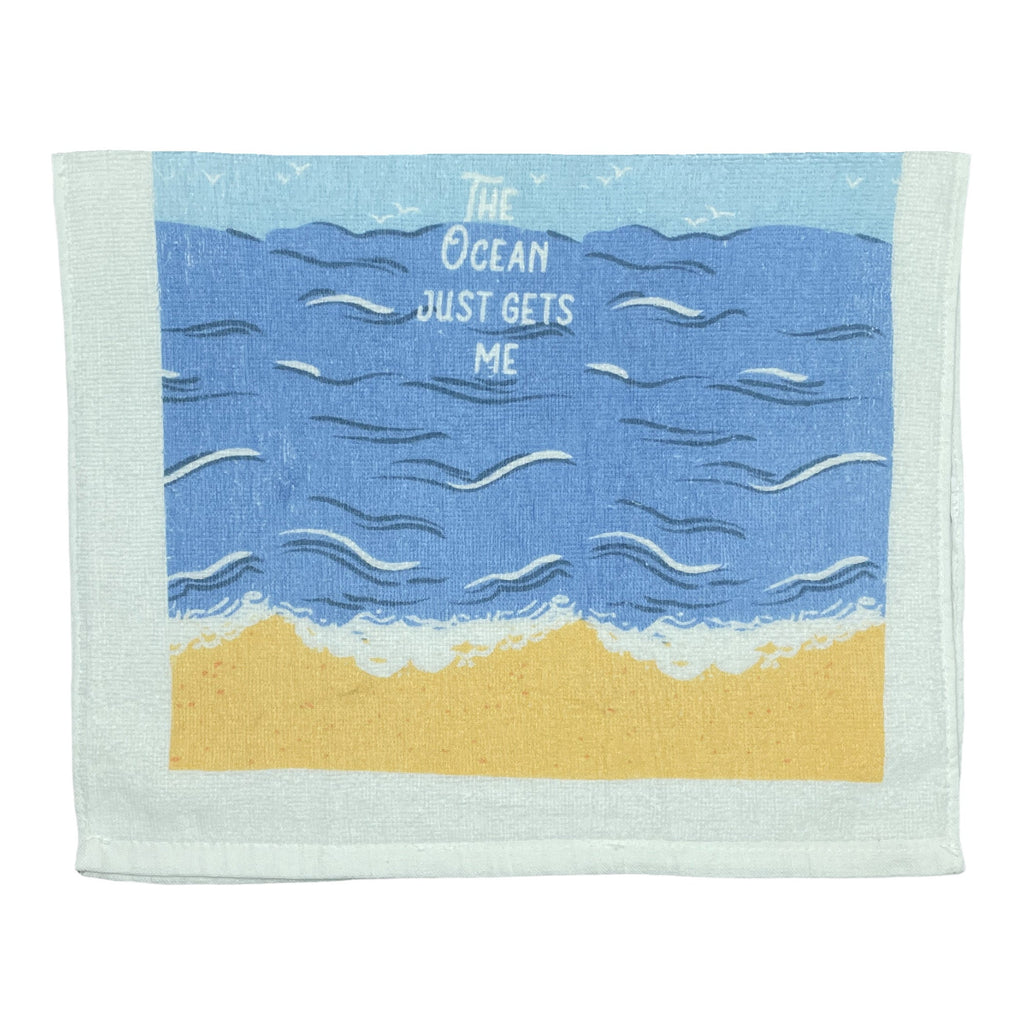 The Ocean Just Gets Me Tea Towel Tea Towel