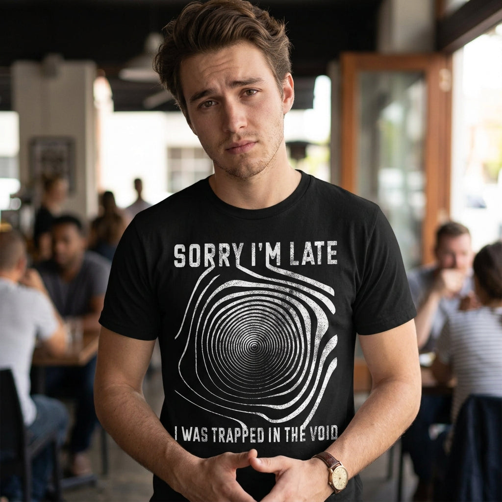 Sorry I'm late I was Trapped in the Void Men's T Shirt product image 2