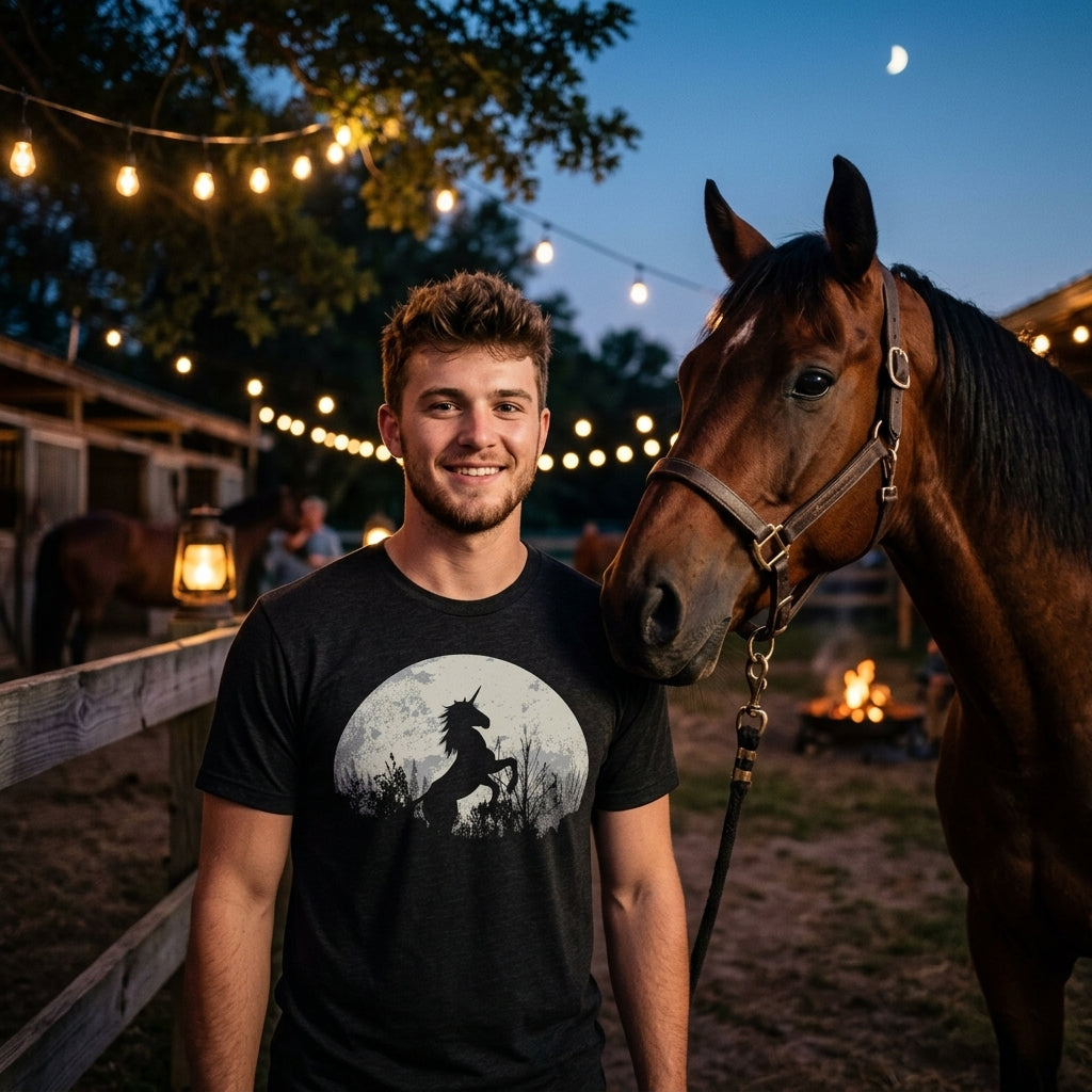 Moon Unicorn Men's T Shirt product image 2