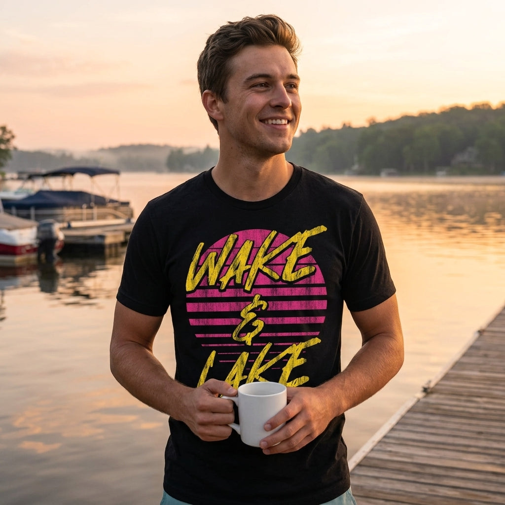 Wake And Lake Men's T Shirt product image 2