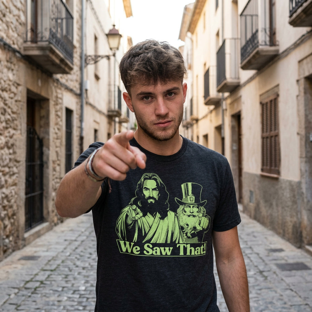 We Saw That Jesus Leprechaun Men's T Shirt product image 2