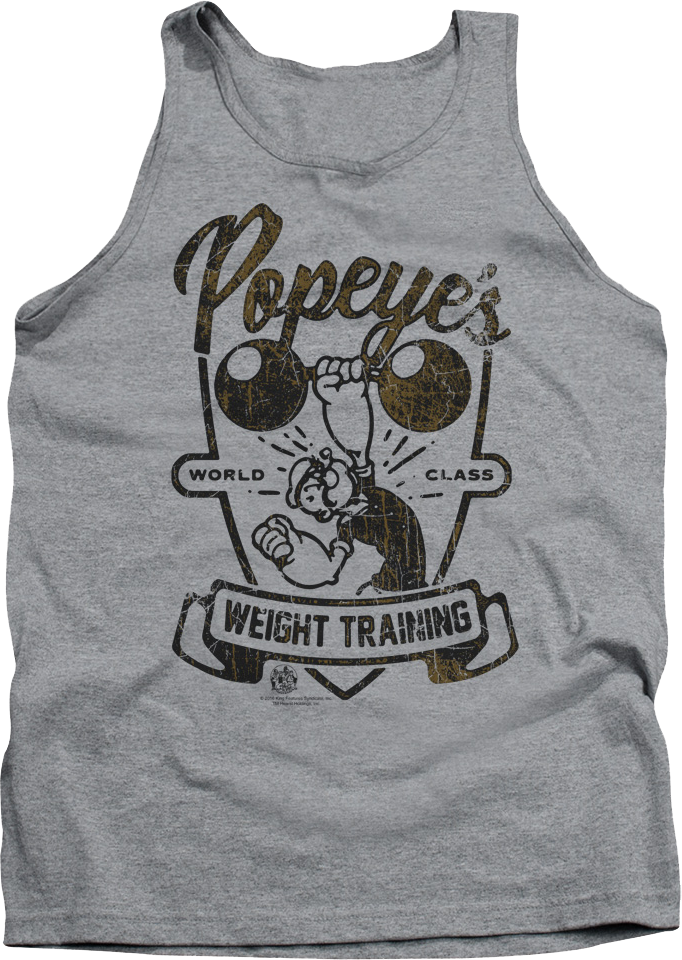Weight Training Popeye Tank Top