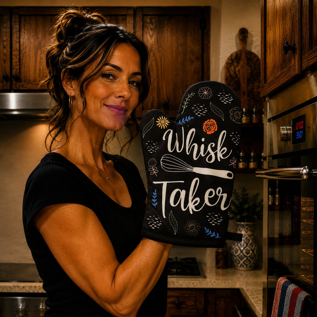 Whisk Taker Oven Mitt + Apron Bakeware