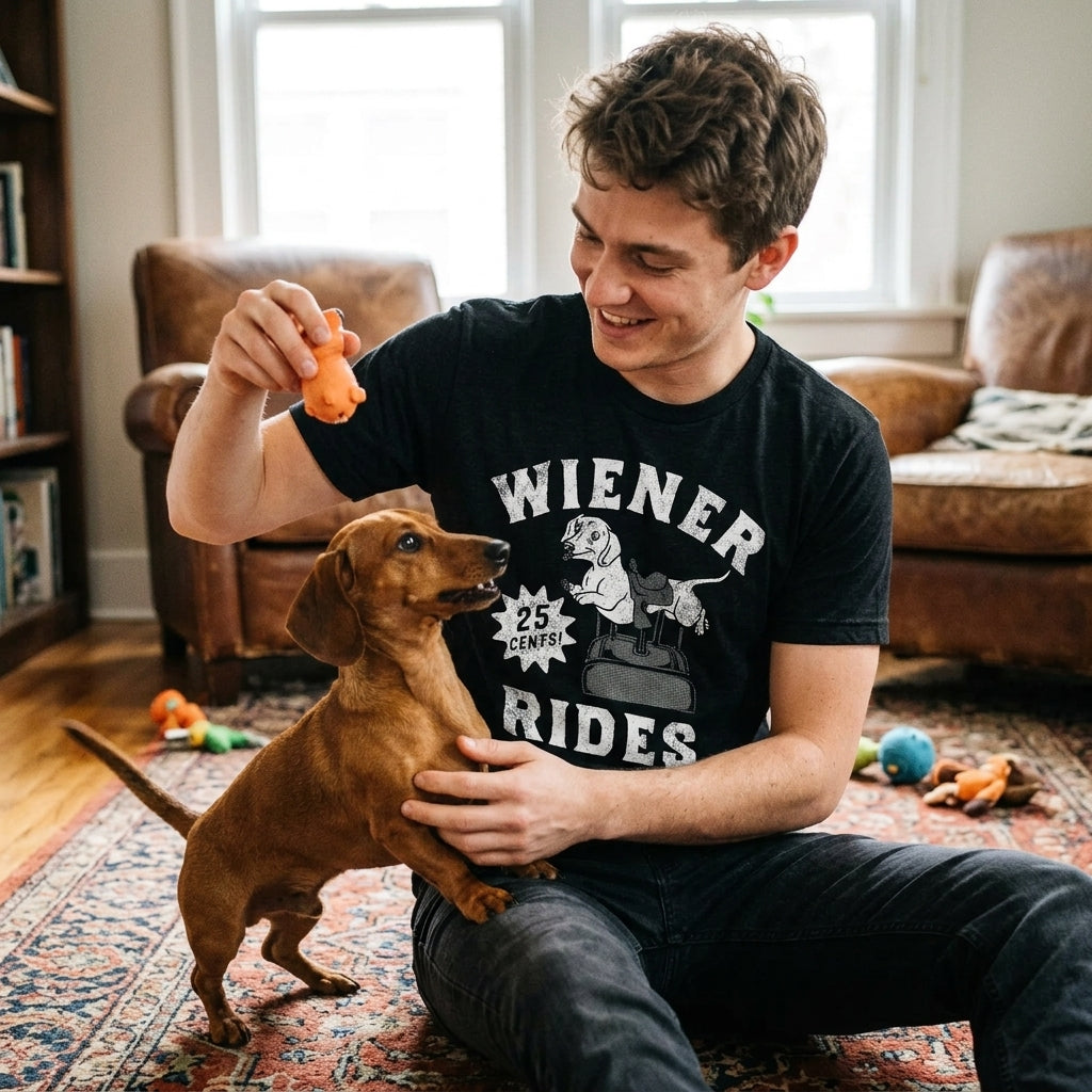 Wiener Rides Men's T Shirt product image 2