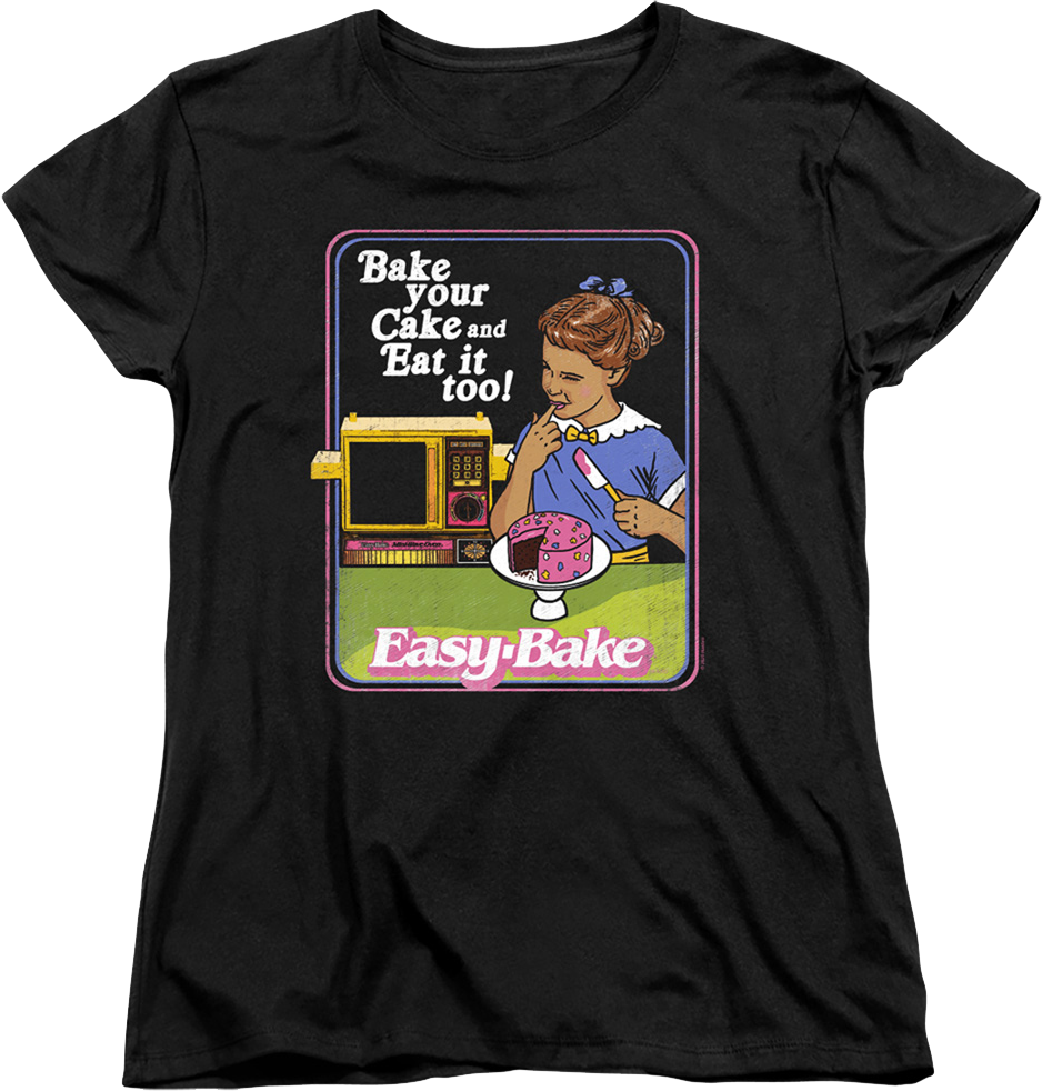 Womens Bake your Cake and Eat it too Easy-Bake Oven Shirt product image 1