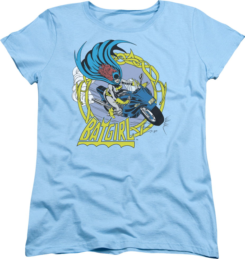 Womens Batgirl Cycle DC Comics Shirt product image 1