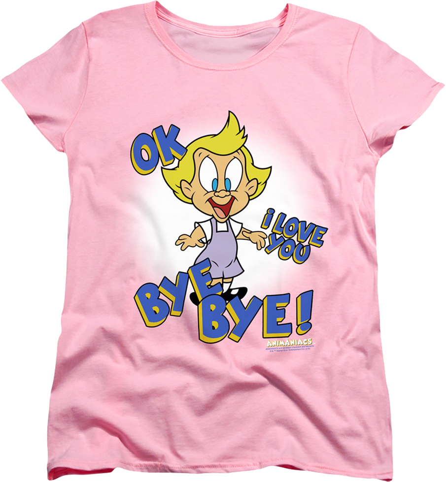 Womens Mindy OK I Love You Bye Animaniacs Shirt product image 1