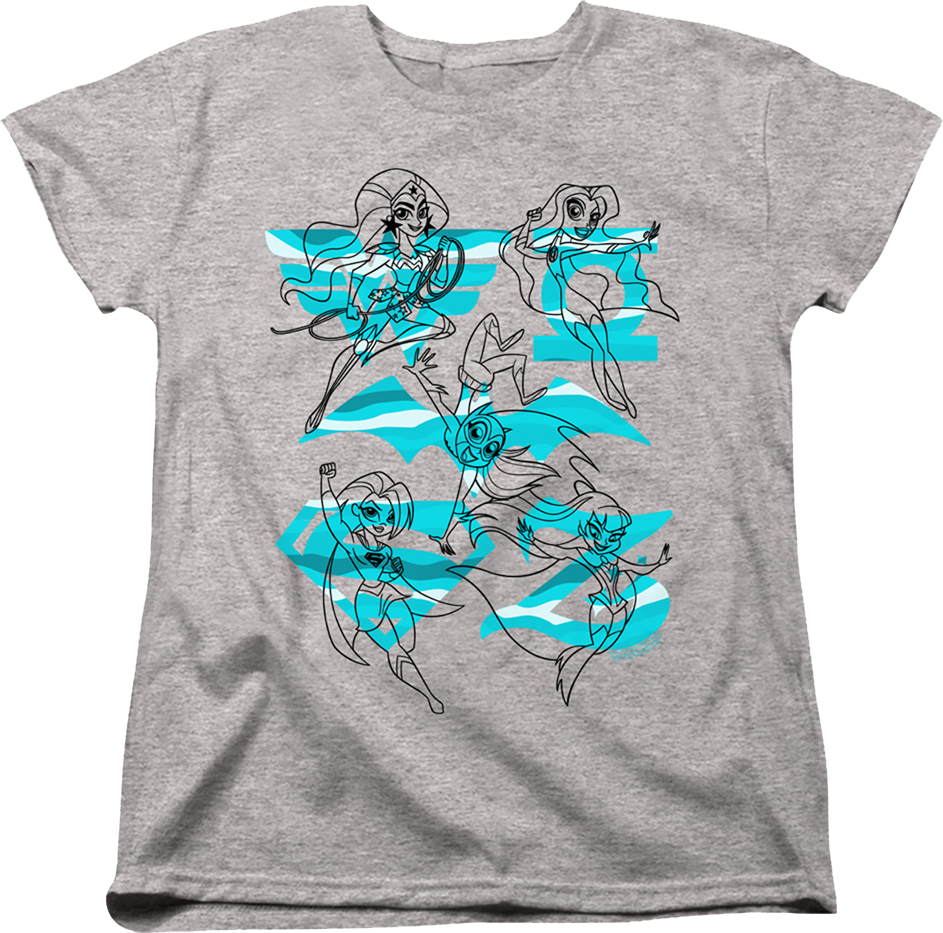 Womens Sketches DC Super Hero Girls Shirt product image 1